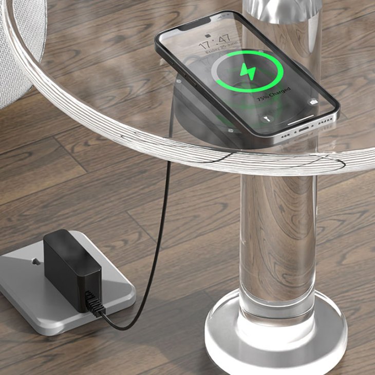 Under the Table Invisible Fast Charging Wireless Mobile Charging Station_8