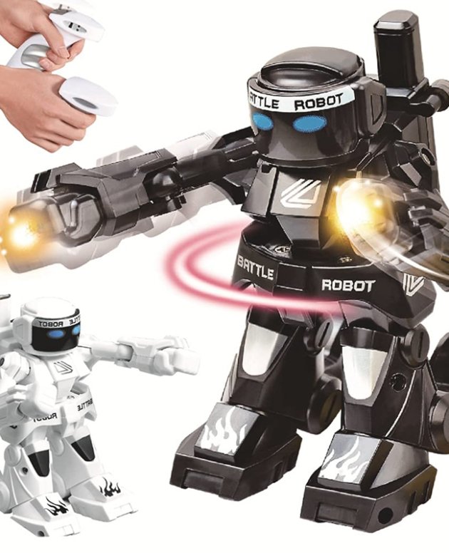 2.4g Remote Control Competitive Fighting Boxing Robot- Battery Operated_0