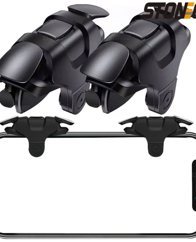 Mobile Game Controller Game Trigger for PUBG/Fortnite/Call of Duty,Shooter Sensitive Controller Joysticks Aim & Fire Trigger
