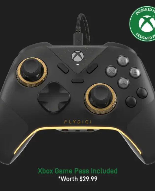 FLYDIGI VADER 5S Wired Game Controller for Xbox & PC, Hall Effect Joystick, RGB Light, Custom Vibration, Advanced Gaming Gamepad