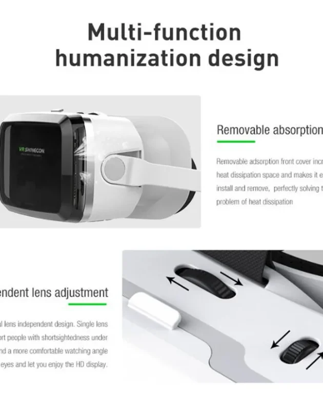 3D Virtual Reality Helmet Smartphone + Joystick VR SHINECON Thousand Magic Mirror VR Glasses G04BS Bluetooth Headset Version