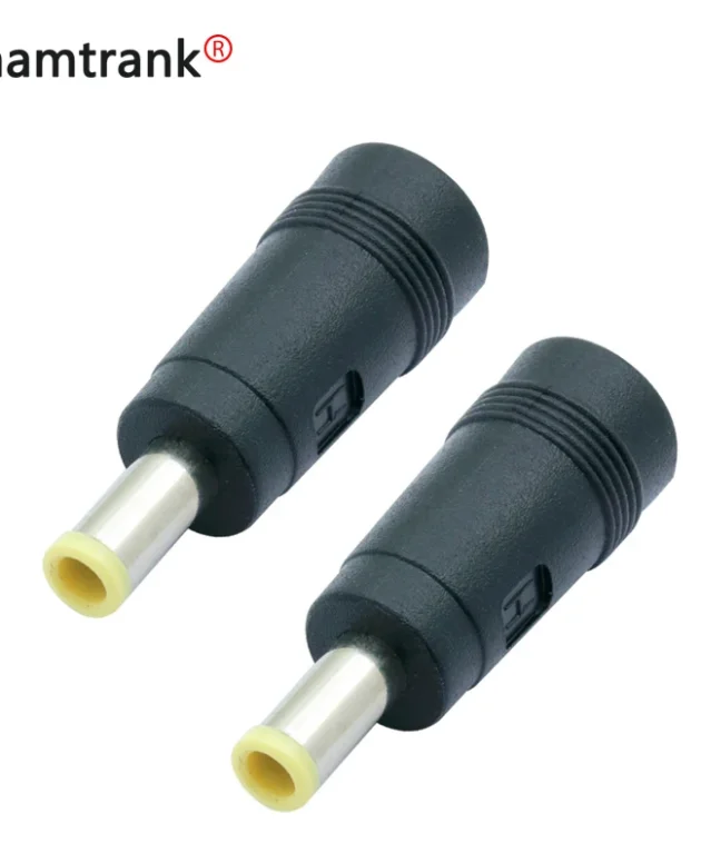 1pc DC 5010 Power Plug 5.5*2.1 mm female jack socket to 5.0x1.0mm male Plug DC Power Connector Adapter Laptop Accessories