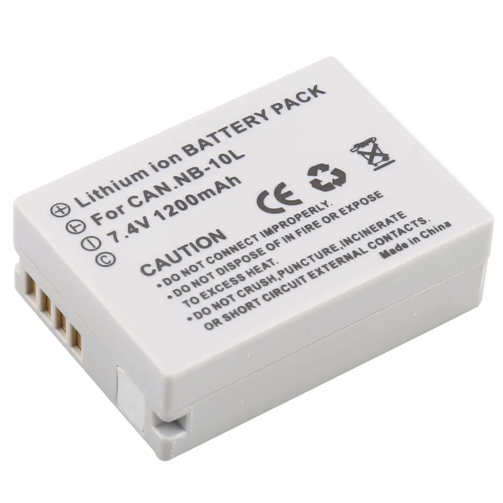 PROBTY 2Pcs NB-10L NB 10L NB10L Digital Battery + DC Charger for Canon G1X G15 G16 SX40HS SX50HS SX60HS SX40 SX50 SX60 Camera - Image 3