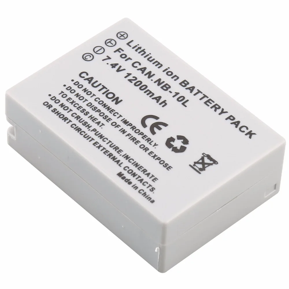 PROBTY 2Pcs NB-10L NB 10L NB10L Digital Battery + DC Charger for Canon G1X G15 G16 SX40HS SX50HS SX60HS SX40 SX50 SX60 Camera - Image 4