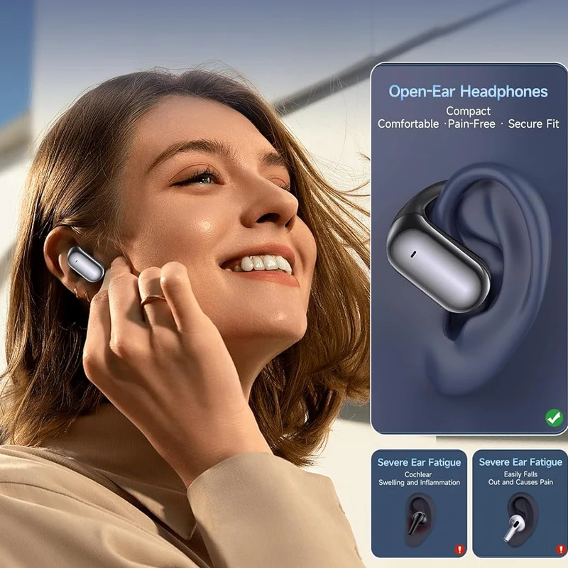 Clear Calls OWS AI Language Translation Wireless Earphone for iPhone with 144 Online Languages Real Time Earbuds for Travel - Image 4