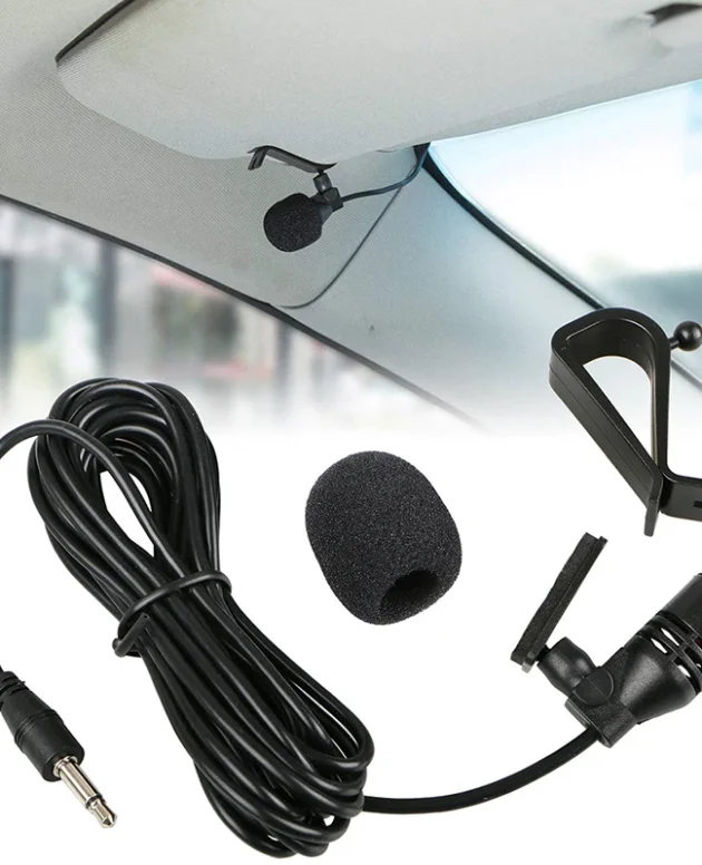 3m Professionals Car Audio Microphone 3.5mm Clip Jack Plug Mic Stereo Mini Wired External Microphone For Auto DVD Radio