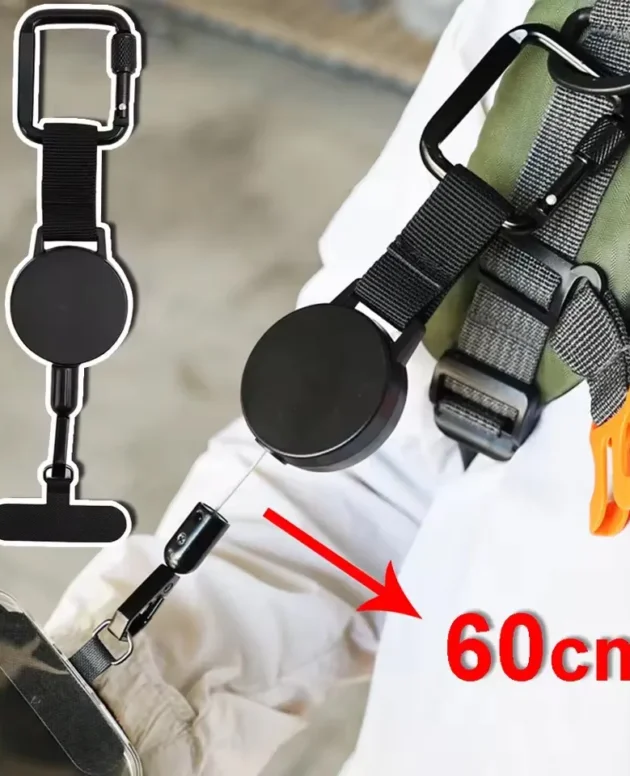 Retractable Anti-Theft Phone Holder Cellphone Lanyard Strap Smartphone Case Safety Tether with Belt Clip Cellphone Lanyard