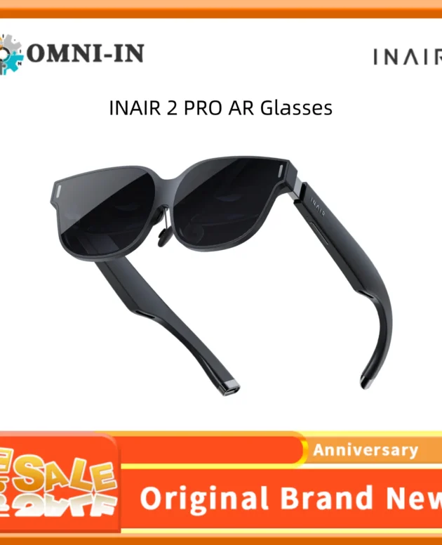 INAIR 2 PRO AR Glasses 2D to 3D Image and Video Reality/Virtual Switch Multi-Screen 135" 120Hz Display for Work & Entertainment