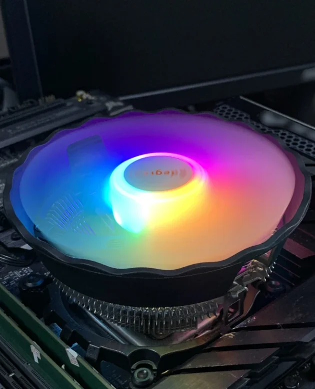RGB CPU Air Cooler 90mm PC Processor Cooling Fan for Intel LGA1366 1150 1151 1155 1156 1200 1700 X79 X99 AM4 AM3 2011 Ventilador