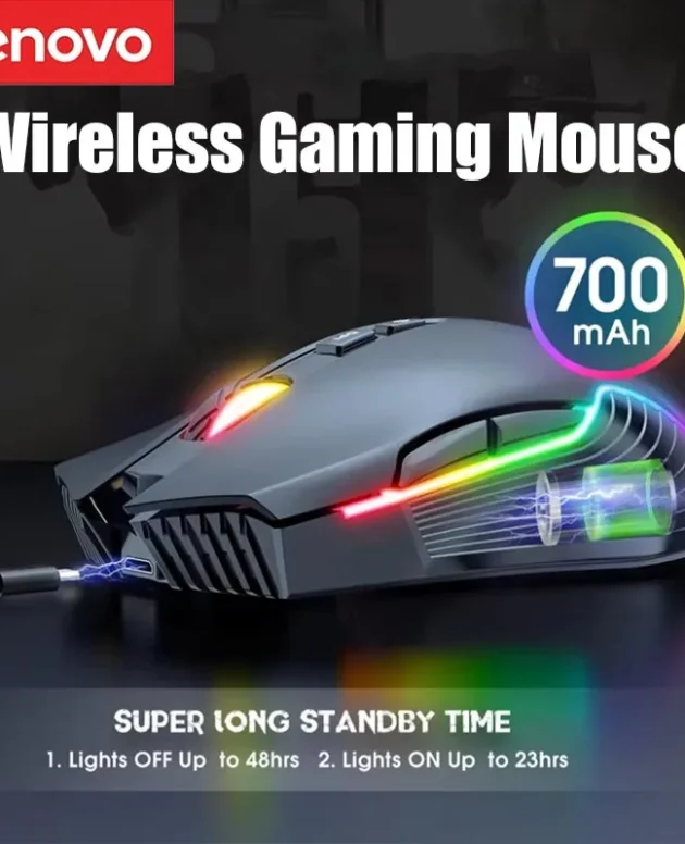 Lenovo Wireless Gaming Mouse 2.4g Mouse Computer E-sports Eat Chicken Wireless Mouse Small Portable Long-lasting Battery Life