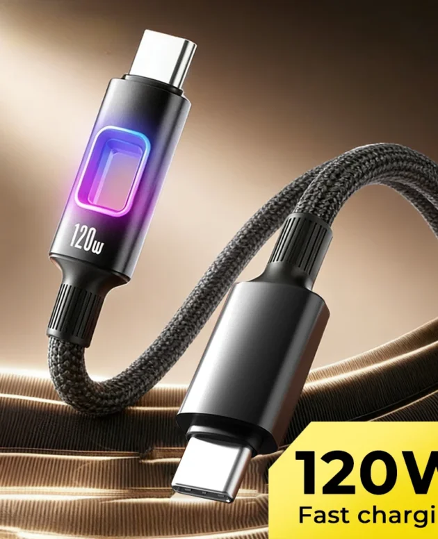 120W NEW RGB USB A to Type C fast charging data cord usb c quick charging for iphone Samsung huawei Xiaomi charging cord