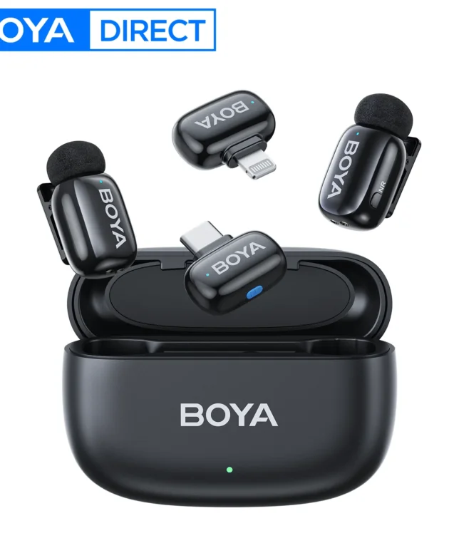 BOYA BOYA Mini Wireless Lavalier Microphone for iPhone 15/16 Series Android Type-C Smartphones Mirroless Cameras Video Recording