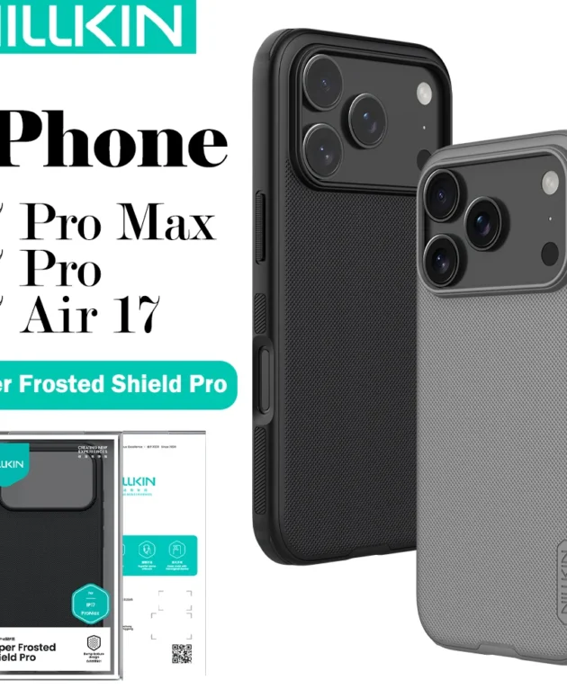 Nillkin For iPhone 17 Pro Max 17Pro Frosted Shield Pro Case PC+TPU Airbags Shockproof Anti-Scratch Phone Cover