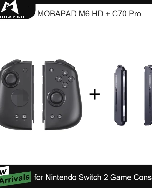 MOBAPAD M6 HD Gemini Gaming Controller with C70 Pro Adapter for Nintendo Switch 2 Joystick Gamepad for Nintendo Switch