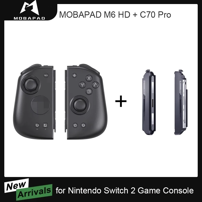 MOBAPAD M6 HD Gemini Gaming Controller with C70 Pro Adapter for Nintendo Switch 2 Joystick Gamepad for Nintendo Switch