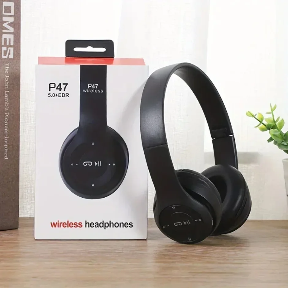 P47 Wireless Bluetooth Headphone With Microphone Foldable Headsets Bass HiFi Sound Music Stereo Earphone For Smartphones TV Game - Image 3