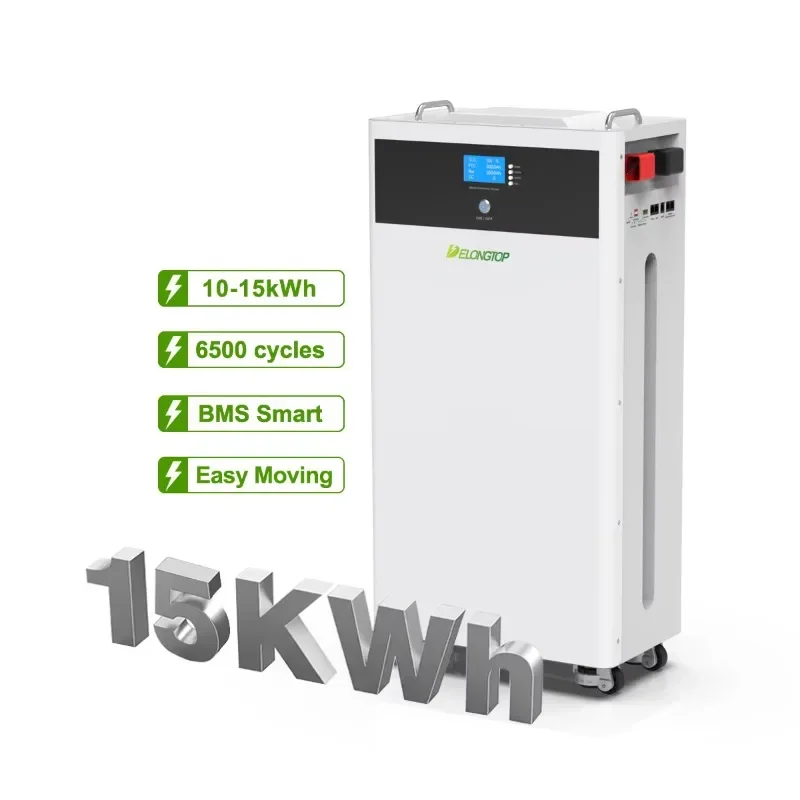 Solar Power 14Kwh 15kwh Lithium Battery 51.2v 280Ah 300Ah Home Solar System Battery Power Storage Supply Station with Wheel