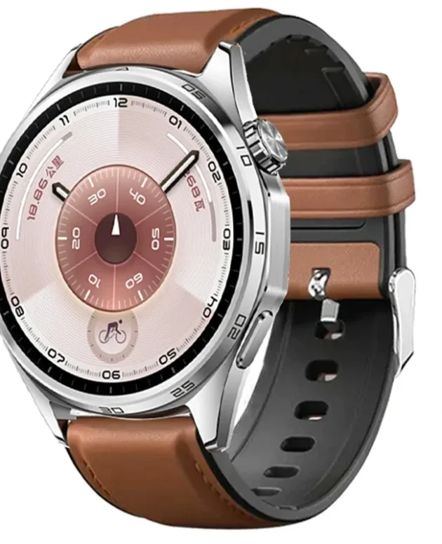 22mm Leather Silicone Strap for Huawei Watch 5 GT6/5 Pro GT6/5/4/3 46mm Universal Wristband for Huawei GT6 Pro/GT 6 Watch Strap