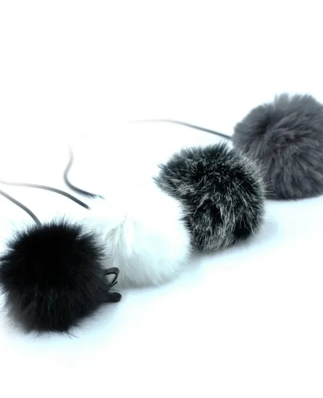 Universal Portable Audio Soft Black Microphones Microphone Windshield Furry Wind Muff Lapel Mic Windscreen Lavalier