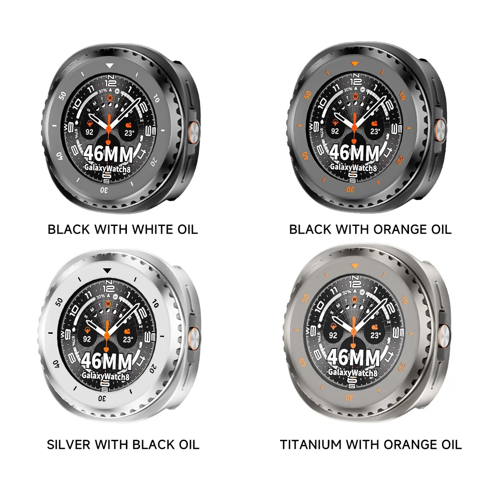Hollow-out for Samsung Galaxy Watch 8 46mm Metal Cover Bumper Protector for Galaxy Watch 8 Classic 46mm Protective Shell Correa - Image 3