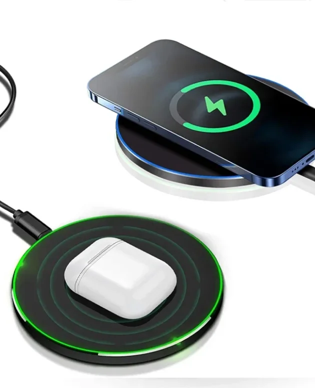 Wireless Charger Fast Wireless Charging Pad Compatible for iPhone 17 Pro/17 Pro Max 16/15/14/SE Series Samsung Galaxy S25 S24