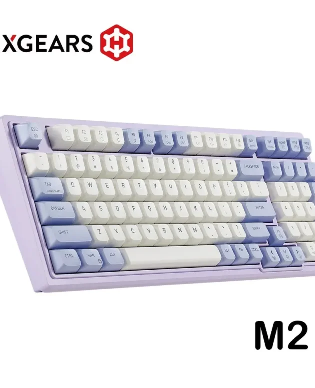 HEXGEARS Mechanical Keyboard M Series Hot Swappable Gamer Keyboard Kailh Box Switch White Backlit GASKET Structure PC Keyboard