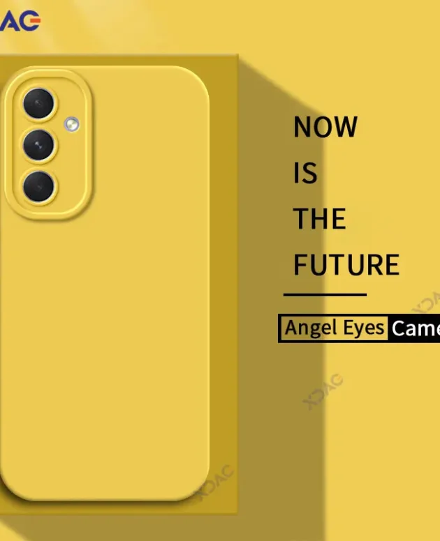 Luxury Angel Eyes Phone Case for Samsung Galaxy A54 5G Square Liquid Silicone Back Cover SamsungA54 360 Shockproof Fashion Coque