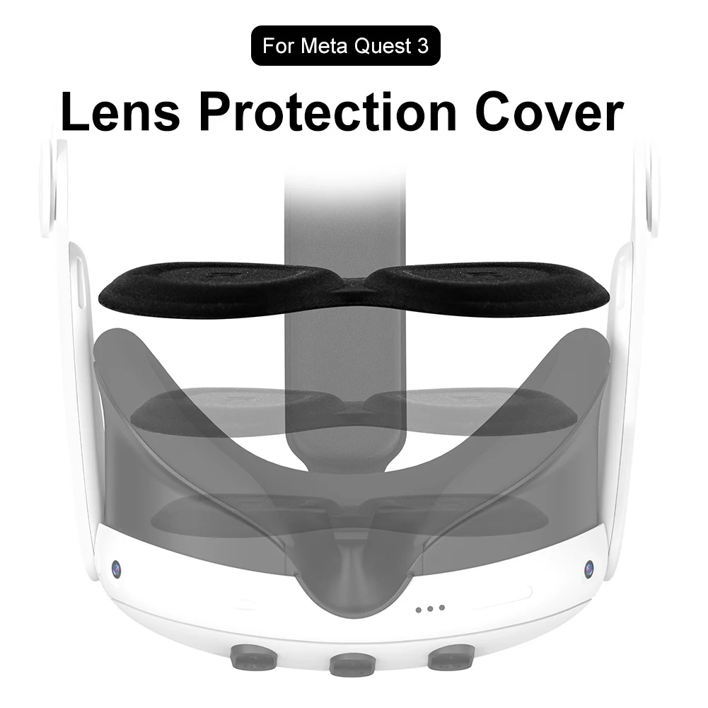 EVA Lens Protection Cover Washable VR Lens Protect Cover Reusable Lens Guard Anti-Scratch Dustproof for Meta Quest 3 VR Headset - Image 3