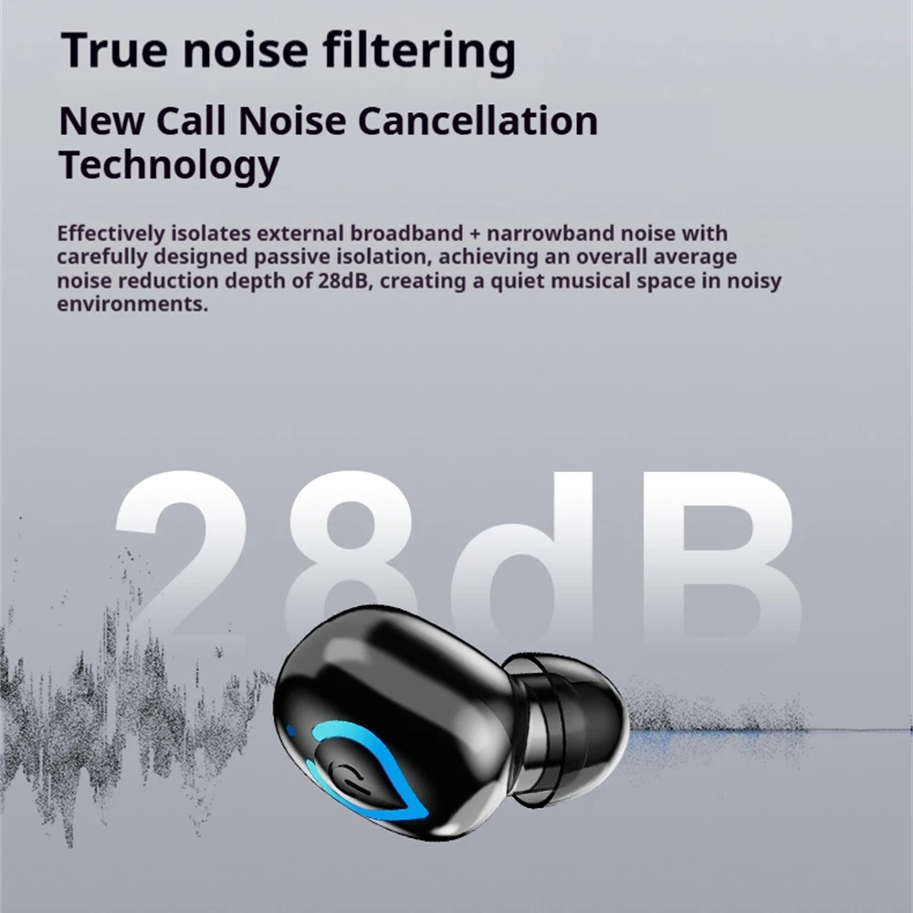 Mini Bluetooth Headset Headphone With Microphone TWS Wireless Earphone Music Earpiece For Cellphones In-Ear HD HiFi Stereo Lady - Image 4