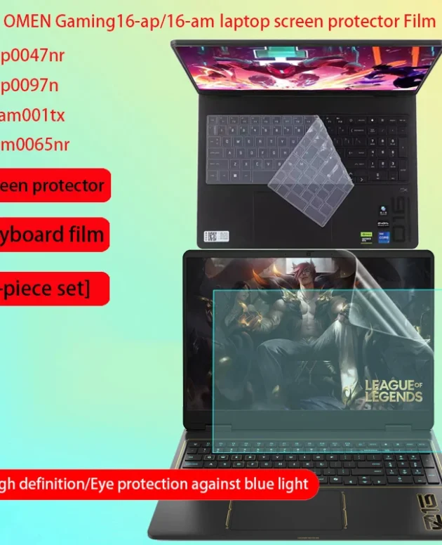 For HP OMEN Gaming Laptop 16z-ap/16t-am screen protector 16-inch 16-ap/16-am computer keyboard film anti-scratch accessories