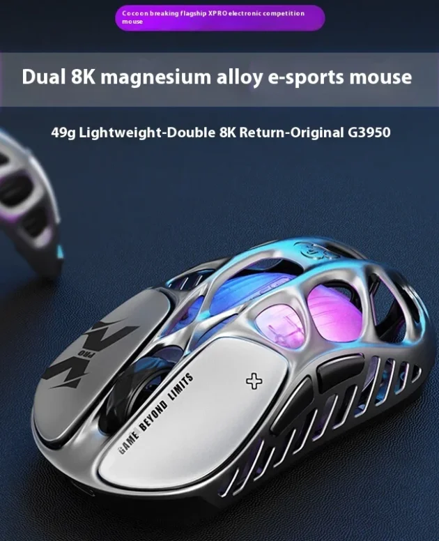 Gravity Planet Cocoon Breaking Xpro Wireless Mouse 3950 Lightweight Hollow Bluetooth Gaming And Esports Keyboard Tri Modes Gift