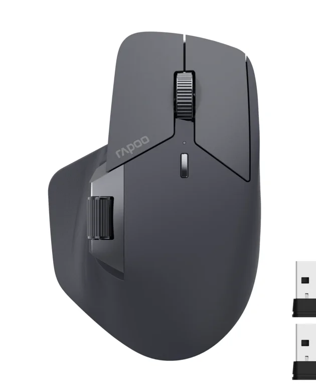 Rapoo MT760L/MT760M Multi-mode Rechargeable Wireless Mouse Ergonomic 4000 DPI Support Up to 4 Devices Bluetooth Mouse