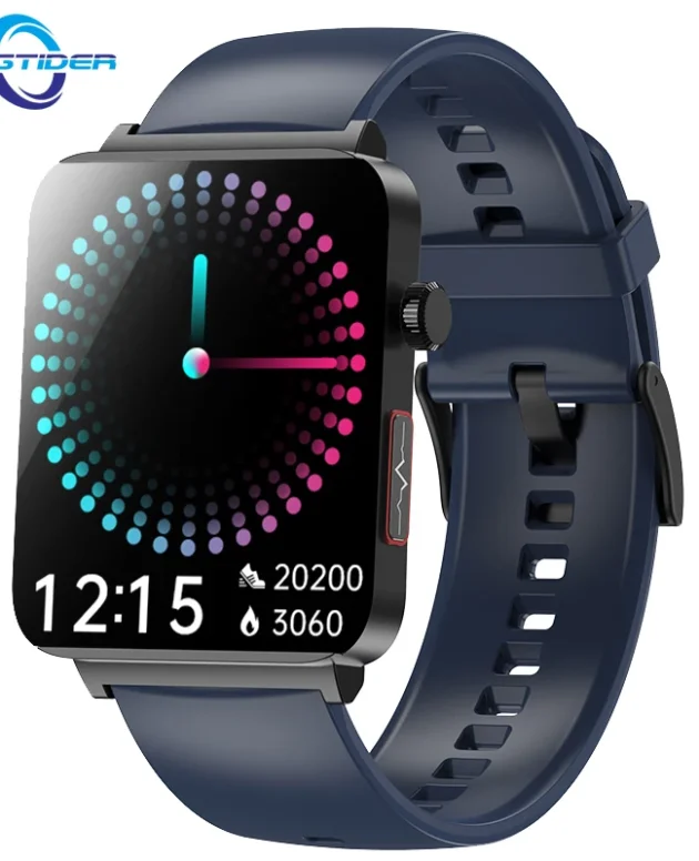 KS03 PRO Health Smart Watch For Men Women Bluetooth Calling Fitness Tracker Smartwatch E/C/G Test Outdoor 1.96" Large Screen SOS