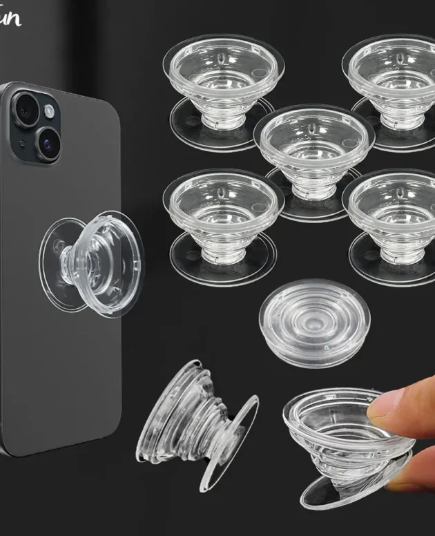 For Fun Transparent Foldable Phone Socket Finger Grip Holder GripTok Posket Handle DIY Mobile Phone Stand Base Accessories