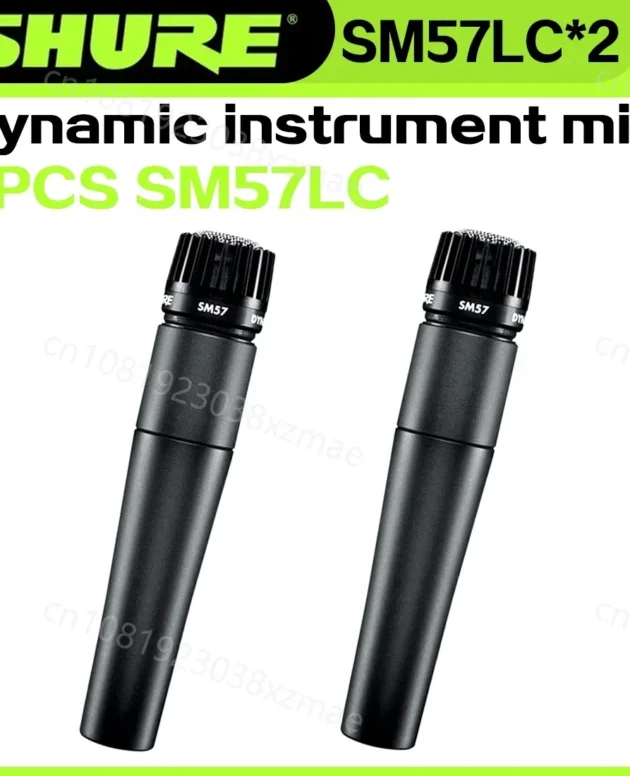 2PCS SHURE SM57 Legendary Dynamic Microphone Professional Wired Handheld Cardioid Karaoke Mic Stage Studio Recording