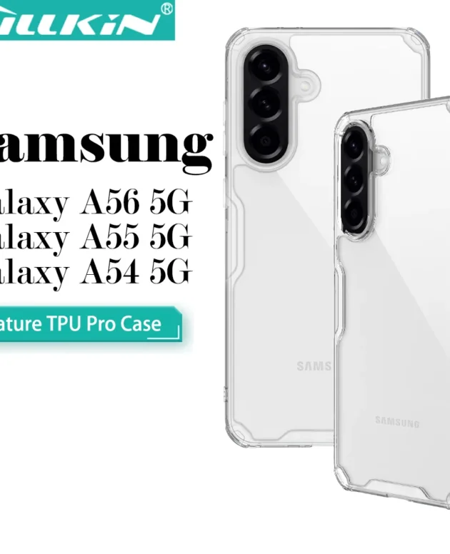 Nillkin for Samsung Galaxy A56 A55 A54 5G Case Hardness PC+TPU Hybrid Protection Airbags Anti-Scratch Transparent Phone Cover