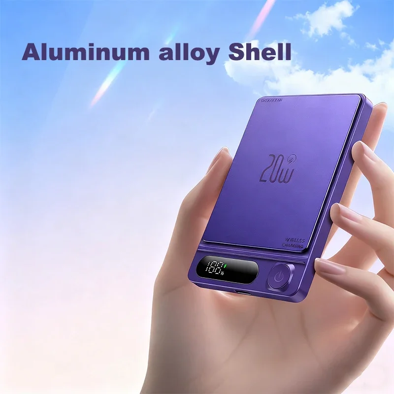 5000mAh Qi2 Magnetic Power Bank for Magsafe Wireless Fast Charging Portable External Battery for IPhone Samsung Spare Battery - Image 3