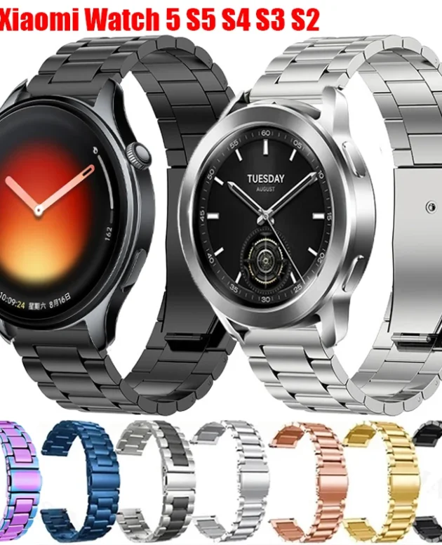 Metal Strap For Xiaomi Watch 2 Pro Mi Watch Color 2 Stainless Steel Band For Xiaomi Watch 5 S5 S4 S3 S2 S1 Pro 22mm Metal Correa