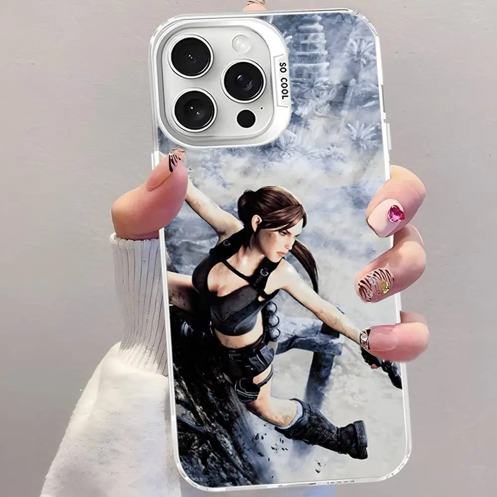 Hot Vedio Game Tomb Raider 123 Phone Case For IPhone 17 16 15 14 13 12 11 Pro Max Plus Color Silver Cover - Image 5
