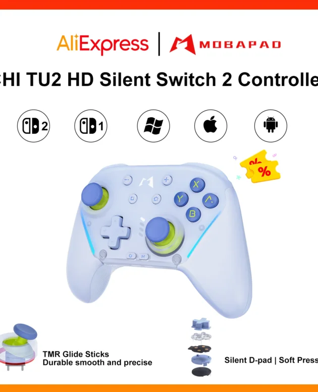 MOBAPAD CHITU 2 Bluetooth Controller with TMR Joysticks Wireless Gamepad For Switch 1/2 PC Android iOS Game Accessories