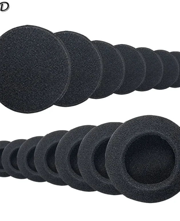 JCD 2pcs 18 25 30 35 40 45 50 55 60 65 70 75MM Headphone Replacement Foam Pad Ear Pad Sponge Headset Cap Earphone Case