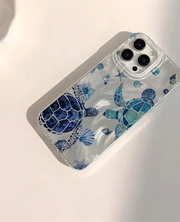 Summer Cool Turtle Pattern Phone Case for Samsung Galaxy A73 A72 A55 A54 A53 A52 A34 A33 A32 A23 A14 A13 4G 5G Back Cover