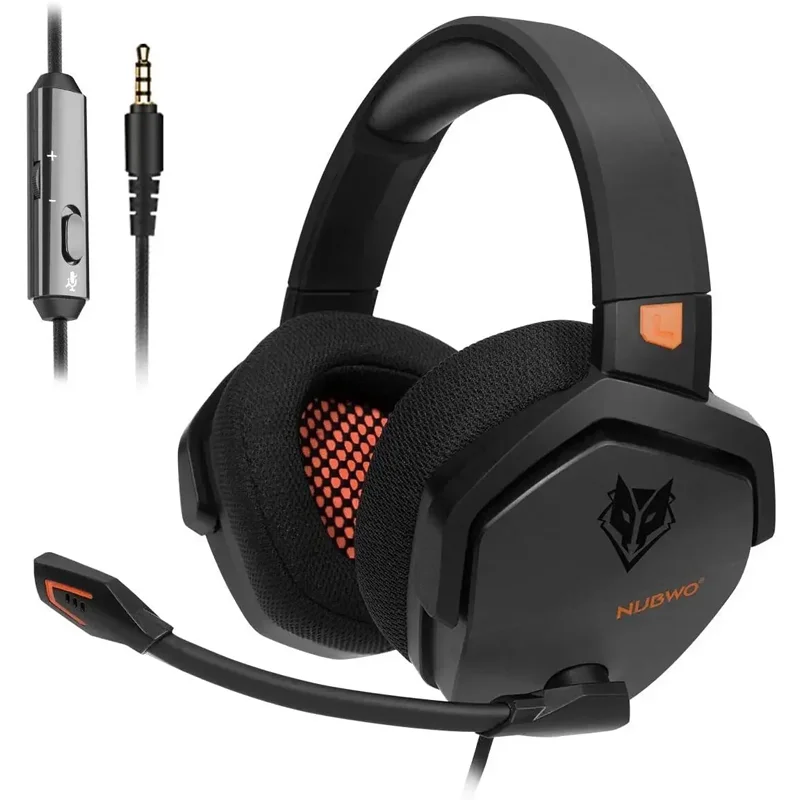 NUBWO N16 Gaming Headset Noise Canceling Mic Stereo Comfortable Design for PS5, PS4, Xbox One, Switch, PC, Laptop, and Mac