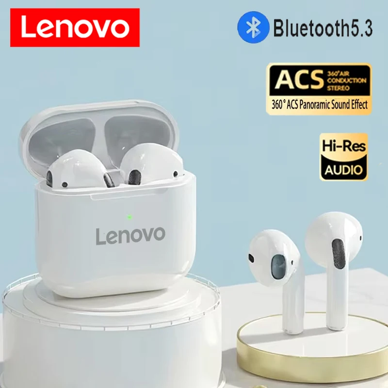Original Lenovo Pro4 True Wireless Bluetooth Earphones Headphones HiFi Sound Low Latency Noise Reduction Earbuds for With Mic