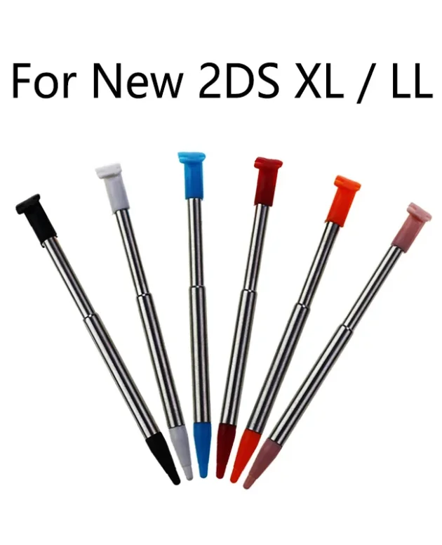 10PCS/Lot Game Console Metal Stylus Pen Screen Touch Pen Touch Screen Stylus Pen 6 Colors For Nintendo New 2DS XL LL