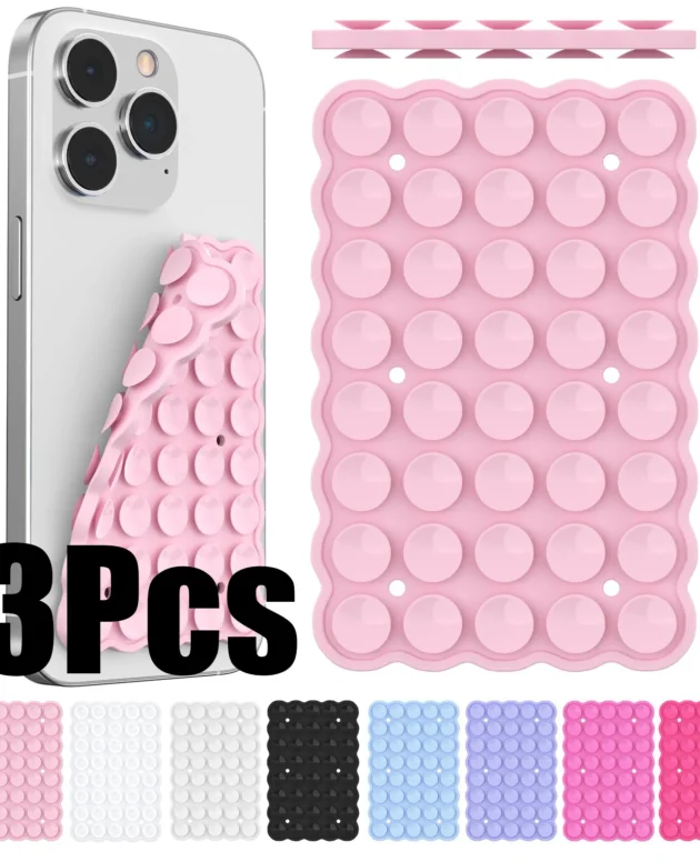 Silicone Suction Cup Phone Holde Multifunctional Fixed Anti-slip Mobile Fixture Double Sided Detachable Phone Rubber Sucker Pad