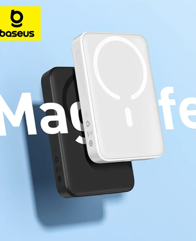 Baseus Power Bank 10000mAh Mini Magnetic Wireless PD 20W Wired Fast Charge For iPhone 17 16 15 14 Pro Max Magnetic Power Bank