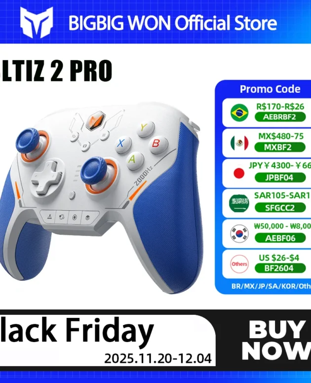 BIGBIG Won Blitz 2 Pro Wireless Bluetooth Controller 2000Hz return rate APEX somatosensory Gamepads for Switch Pc ios Android