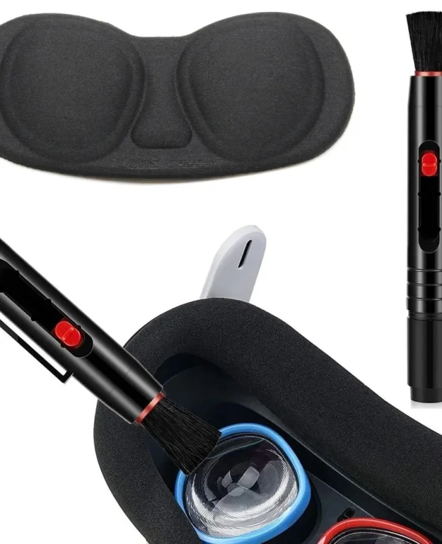 For Quest 3 Vision Pro Pico4 Lens Cleaning Pen Brush Camera Cleaning Portable Dust Pen Brush for Meta Oculus Quest 2 Accessories
