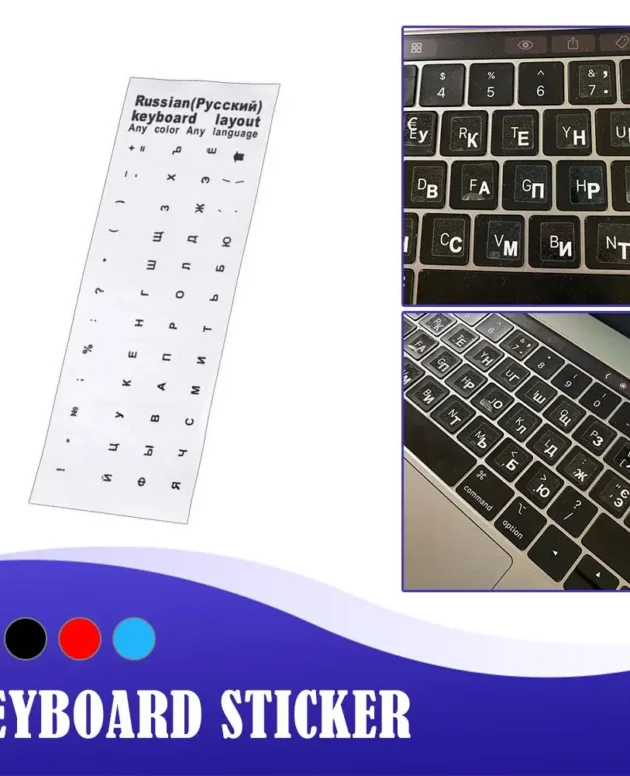 Clear Russian Sticker Film Language Letter Keyboard Cover For Computer Notebook PC Dust Protection Laptop Accessories M4G0 Z0I2